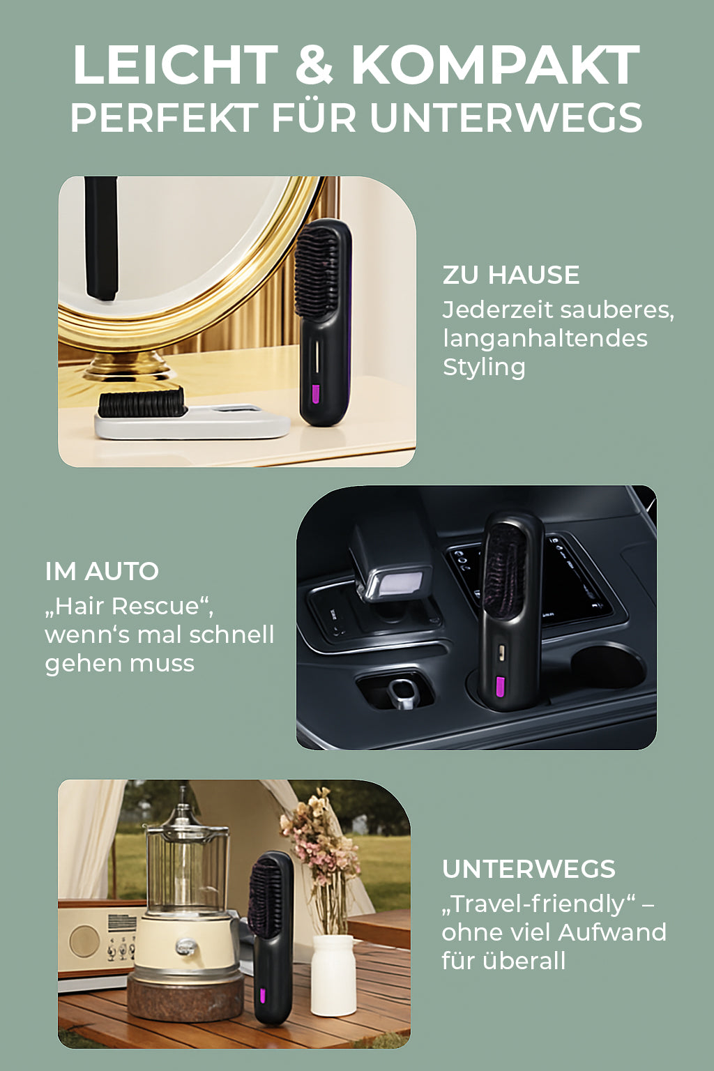 HEVIA's 2in1 Haar- & Bartkamm